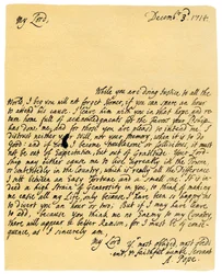 Letter from Alexander Pope to Charles Montagu, 3rd December 1714