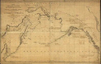 General Map Covering North Pacific Ocean and Adjacent Coastal Regions