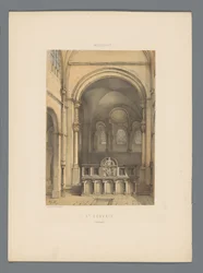 Interior of St. Servatius Basilica in Maastricht