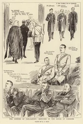 The Opening of Parliament, Sketches in the House of Commons