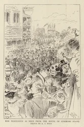 The Procession as seen from the House of Commons Stand