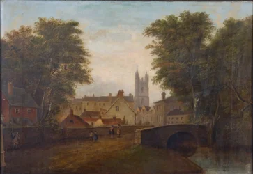 Cardiff from the North Road, c. 1784
