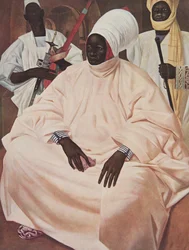 Barma Mata, Sultan of Zinder (study for the portrait), from Dessins et Peintures d