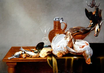 A Still Life of Dead Game with Partridges and other Birds