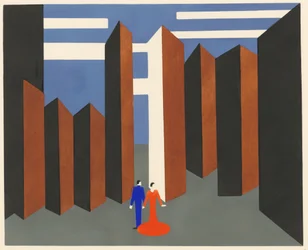 Scenic design from the portfolio Décors de Théâtre, 1930