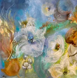 Ethereal White Blooms