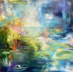 Koi Pond Reflections