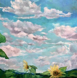 Summer Sunflower Sky