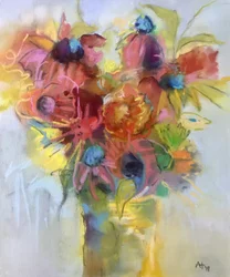 Vibrant Abstract Bouquet