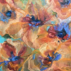 Vibrant Abstract Poppies