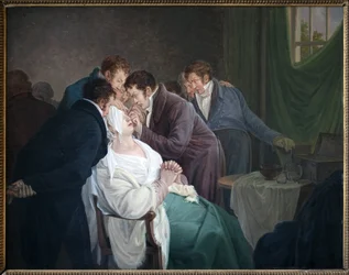 The Operation of the Cataract by Baron Guillaume Dupuytren. Painting by Alexandre Jean Drahonet