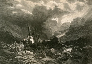 Storm in the Haslithal, Bernese Oberland