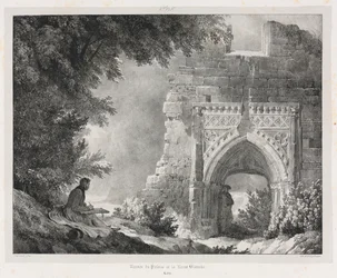 Picturesque and Romantic Journeys in Old France: Ruins of the Palace of the White Queen