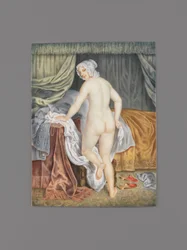 A Lady Going to Bed, after J. Van Loo