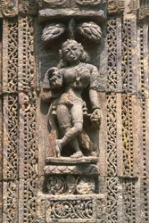 Dancer, Relief in the Dancing Hall (Nata Mandir), Temple of the Sun (UNESCO World Heritage List)