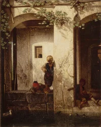 Souvenir of Asia Minor, also called Turkish Children by a Fountain