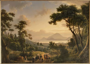 View of the Coast of Posillipo, Kingdom of Naples