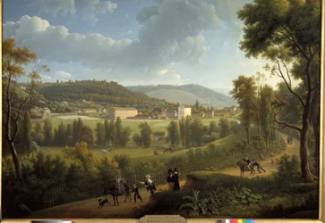 View of the Village of Jouy en Josas