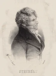 Portrait of pianist and composer Daniel Steibelt 1765-1823, 1850