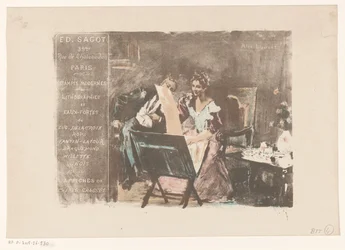 Visiting Card of Print Dealer Edmond Sagot in Paris