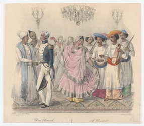 Une Nautch, from Twenty four Plates Illustrative of Hindoo and European Manners in Bengal