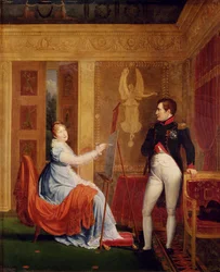 Marie Louise of Habsbourg Lorraine Painting a Portrait of Napoleon I