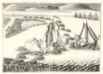 The Battle at the Mouth of the Neva on May 18, 1703