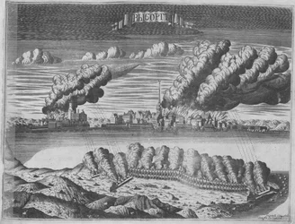 View of the Siege of Viborg on 13 June 1710