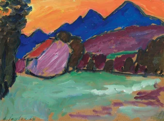 Red Evening - Blue Mountains