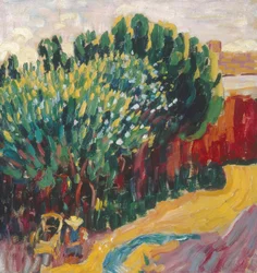 Landscape from Carantec with Woman