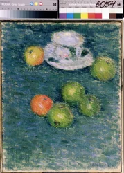 Still Life. Apples and a Cup