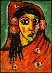Spanish Girl with a Red Scarf