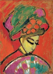Young Girl with a Flowered Hat