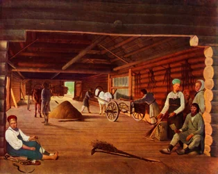 Flailing the Grain, c1821