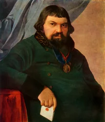 Portrait of Obrazstsov, a Merchant from Rshev
