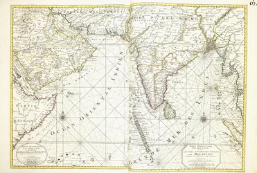 Map of Africa, Arabia and India