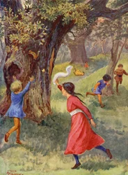 Merrie England: Children playing in Sherwood Forest