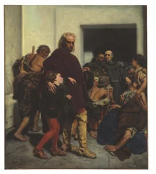 Christopher Columbus at the Monastery of Rabida