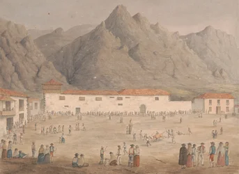 Square in the Village of Los Silos, Tenerife