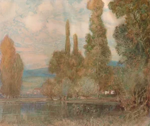 By the Edge of the Lake, c19th Century, 1911