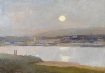 Moonrise Over Hayle, from Lelant, c.1892