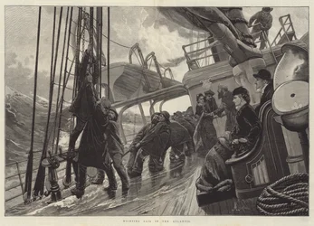 Hoisting Sail in the Atlantic