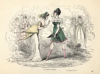 Caricature of Costumes of the Consulate and First Empire, France