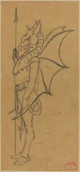Figure Dressed as a Griffin