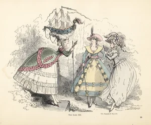 Woman Wearing a Battleship in Her Pouf Headdress, Era of King Louis XIV