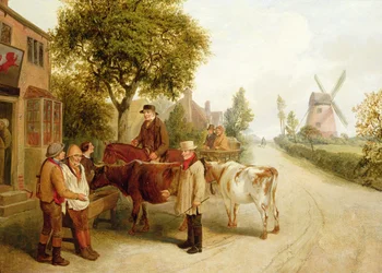 Outside the Red Lion