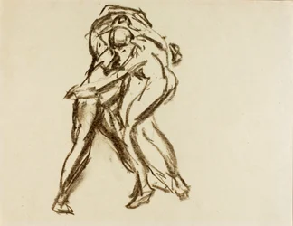 Two Figures in Action
