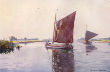 Wherries on the Waveney, Suffolk
