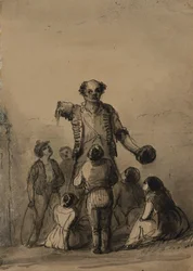 Amputee Among a Group of Children