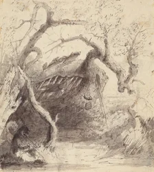 Indian Cabin on the Platte, c.1837